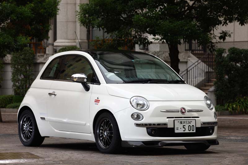 ディーテクニック　フロントカーボンリップスポイラー　FIAT500